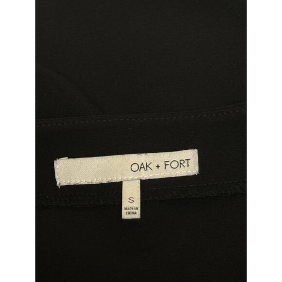 New OAK + FORT V-Neck Front Panel Midi Dress Pockets Minimalist Langenlook Sz S - Picture 6 of 12